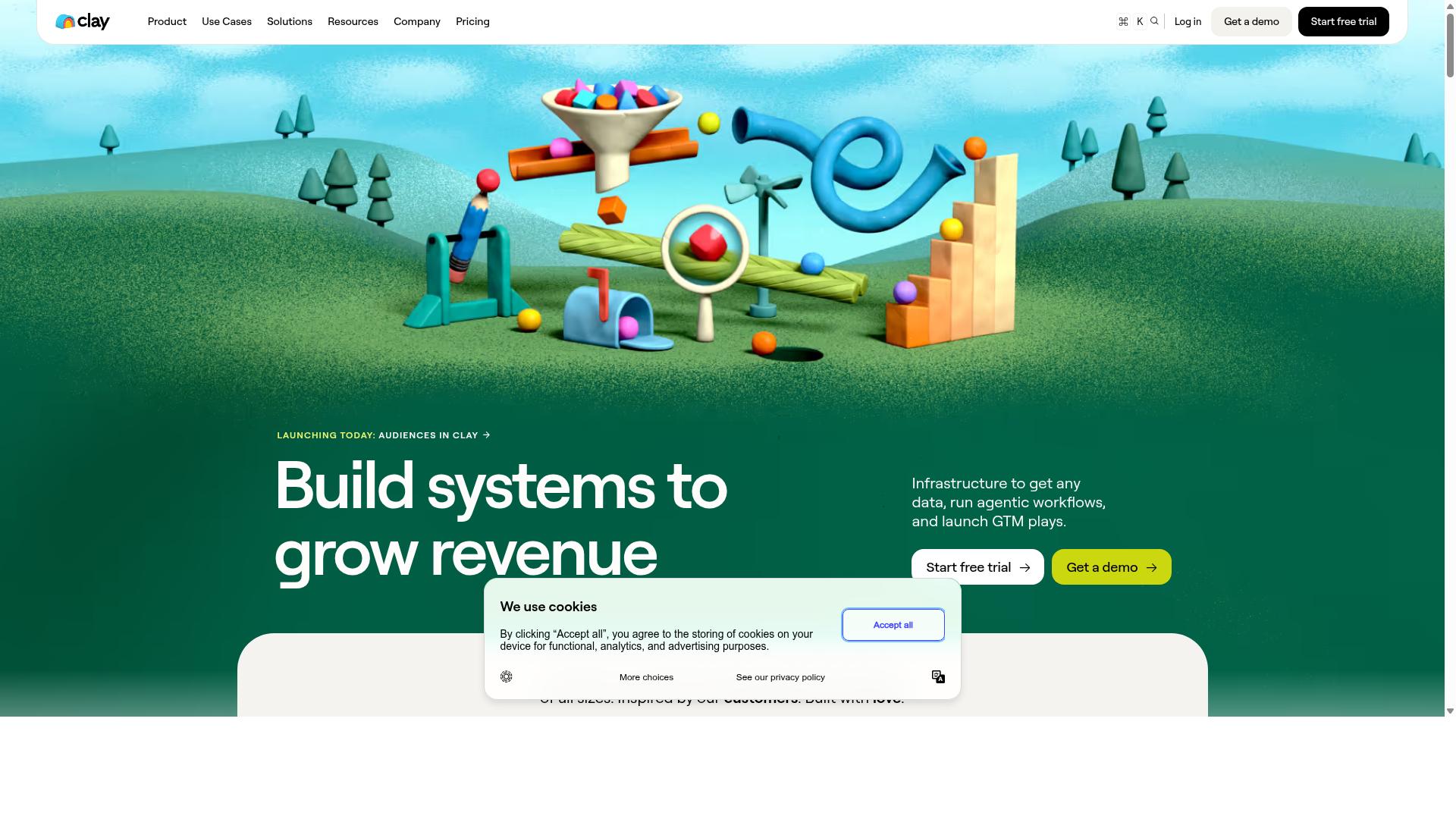 Clay website