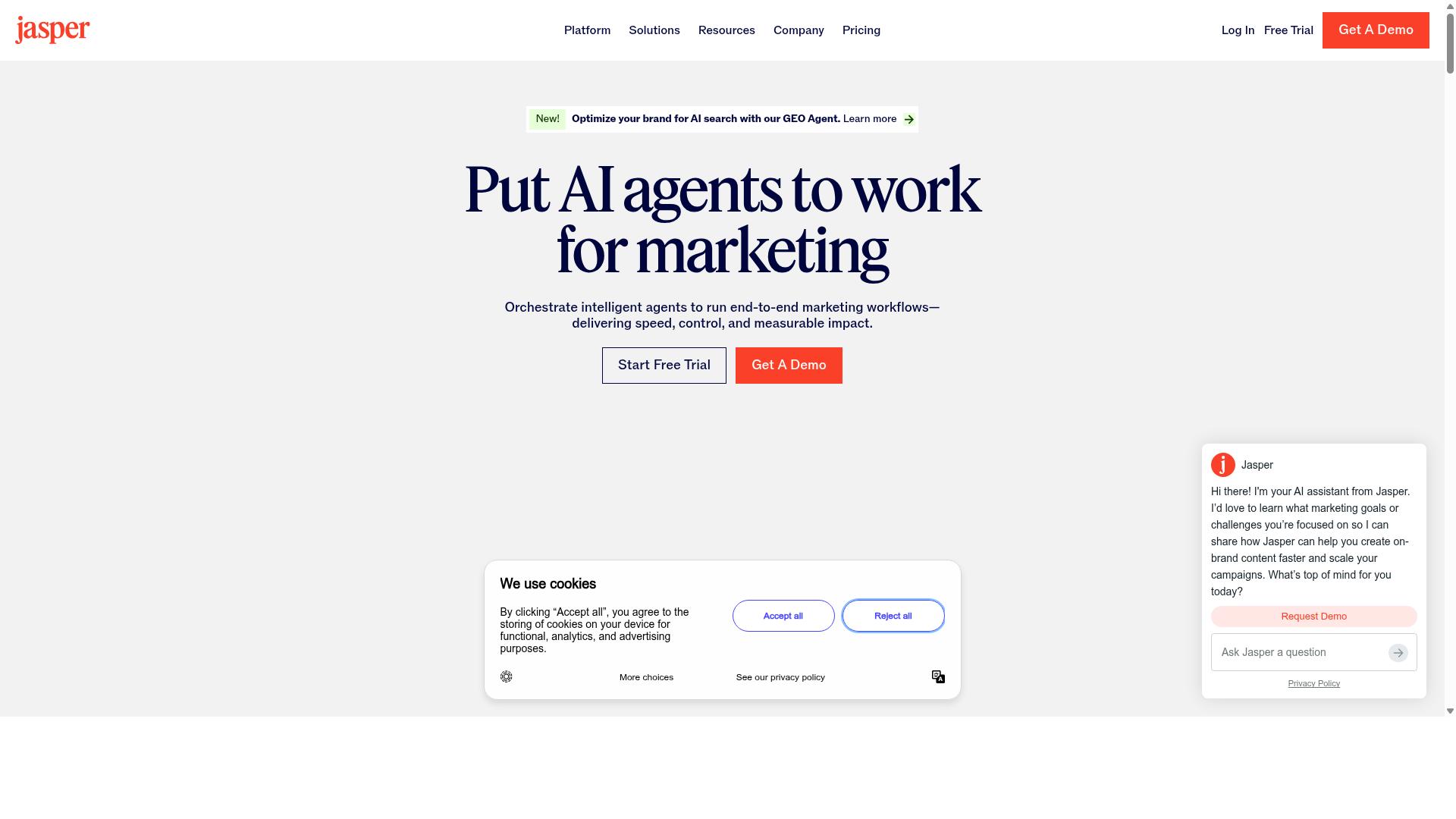 Jasper website